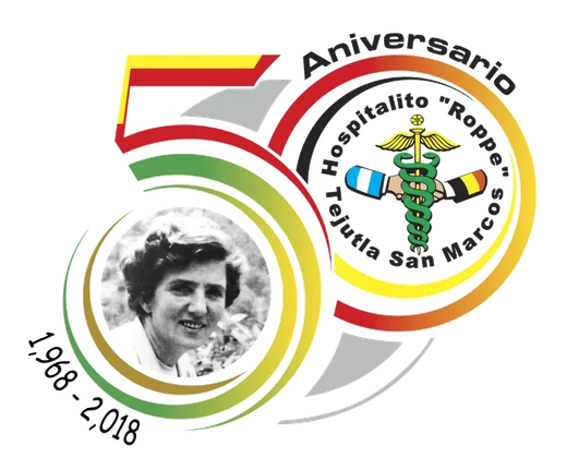 Sello del 50 aniversario del Hospitalito Roppe, 1968 a 2018